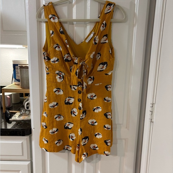 Lush Orange Floral Mini Dress - Picture 2 of 5